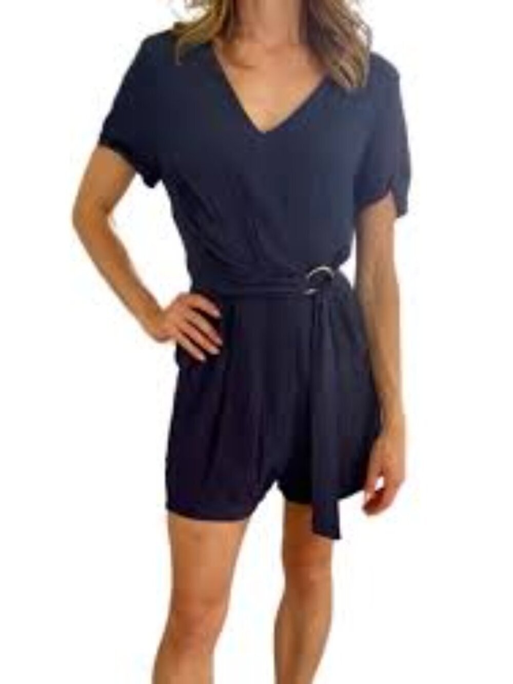 Zara Navy Romper
